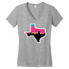 san antonio skyline spurs Women's V-Neck T-Shirt