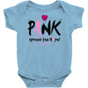 pink spread the hope Baby Bodysuit