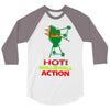 hot grill on grill action 3/4 Sleeve Shirt