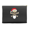 santa skull and crossbones Accessory Pouches