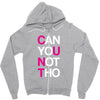 can yuo not tho Zipper Hoodie