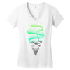 aurora borealis Women's V-Neck T-Shirt