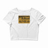 caution skinhead, ideal birthday gift or present Crop Top