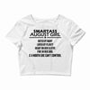 Smartass August Girl Crop Top
