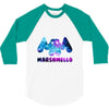 marshmello 3/4 Sleeve Shirt