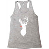 deer skull christmas Racerback Tank