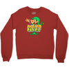 raised by elves elf christmas Crewneck Sweatshirt