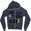 coffee cat Zipper Hoodie