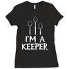 i am a keeper Ladies Fitted T-Shirt