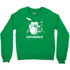 drummer drum kit indie rock music Crewneck Sweatshirt