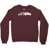 evolution of man, lada niva Crewneck Sweatshirt