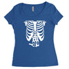 beer belly xray skeleton funny Women's Triblend Scoop T-shirt