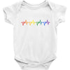 LGBT Heartbeat Baby Bodysuit