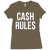 ca$h rule$ Ladies Fitted T-Shirt