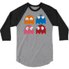 cool retro 80s pacman ghosts video games 3/4 Sleeve Shirt