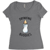 Drinking Buddies Women's Triblend Scoop T-shirt