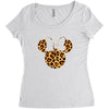 Minnie Mouse Leopard Women's Triblend Scoop T-shirt