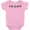 vegan friends tv show parody Baby Bodysuit