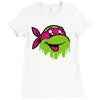 raph   tmnt facemelt Ladies Fitted T-Shirt