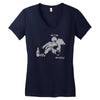 banksy fallen angel Women's V-Neck T-Shirt