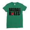 baseball rules Ladies Fitted T-Shirt