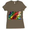 jake paul text paradise Ladies Fitted T-Shirt