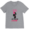 she's beauty she's grage she's punch you in the face V-Neck Tee