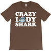 crazy lady shark T-Shirt