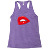 lips red kiss passion girl Racerback Tank