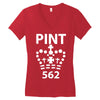 british pint funny Women's V-Neck T-Shirt