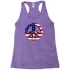flag us flag peace independence day Racerback Tank