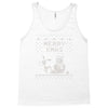 christmas funny dog &amp; snowman Tank Top