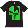 mad engine marvel brand punisher scar glow in the dark T-Shirt