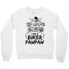 You Cant Scare Me I am Biker Pawpaw Crewneck Sweatshirt