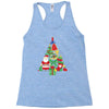 christmas tree made of bells stocking santa Racerback Tank