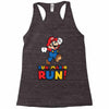 run, mario run Racerback Tank