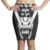 'i'm up all night to get loki' thor  avengers tom hiddleston funny Pencil Skirts