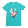 hell yeah piggy Ladies Fitted T-Shirt