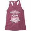 Super Cool Poppy Of A Freaking Awesome Grandson Racerback Tank