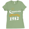 queens are born in 1982 Ladies Fitted T-Shirt