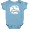 delorean express  funny Baby Onesie