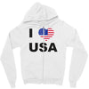 i love usa Zipper Hoodie