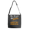 assistant principal Adjustable Strap Totes
