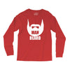 man beard funny mens Long Sleeve Shirts