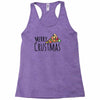 merry crustmas christmas pizza Racerback Tank