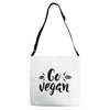 go vegan 2 Adjustable Strap Totes