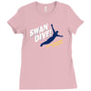 swan dive Ladies Fitted T-Shirt