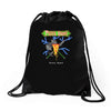 pizza quest Drawstring Bags