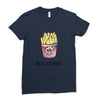 Burger and Fries Best Friends Ladies Fitted T-Shirt