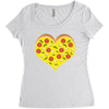 pizza lover Women's Triblend Scoop T-shirt